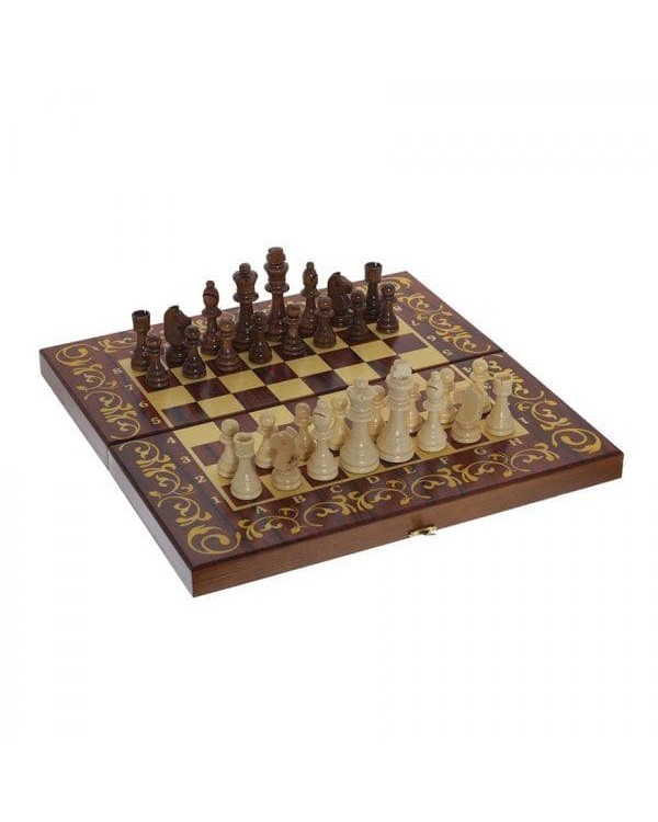 Шахматы средние 3в1 (40х40) - Махагон