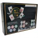 Набор из 200 фишек для покера с номиналом в черном кейсе