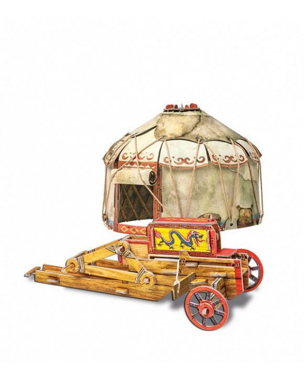 Сборная игрушка из картона. Осадный лагерь кочевников Сборная игрушка из картона. Осадный лагерь кочевников